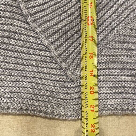 Coco Gio Italian gray rib knit cape cardigan One Size - Picture 8 of 8